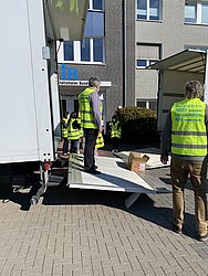 Abholung der Sachspenden