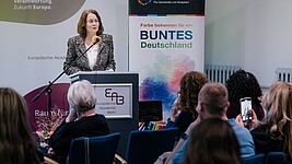 Katarina Barley bei ihrer Rede