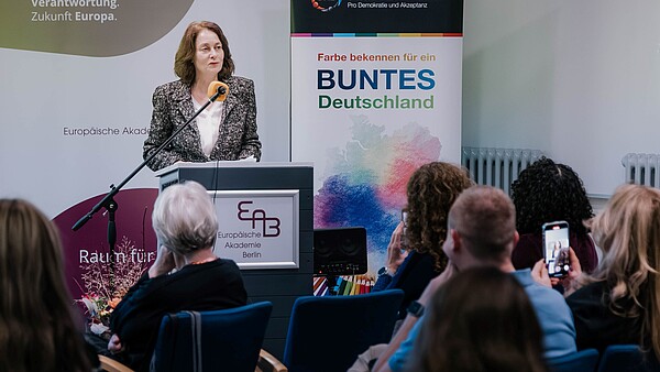Katarina Barley bei ihrer Rede