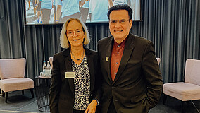 SOD-Präsidentin Christiane Krajewski und Thiemo Fojkar, Vorstandsvorsitzender des IB