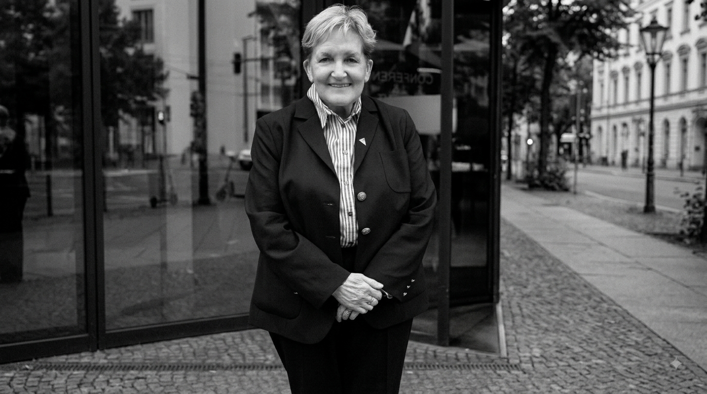 Schwarz-Weiß-Porträt von Carola von Braun