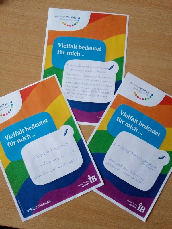 Plakate aus dem Zentrum für Integration und Migration Erfurt
