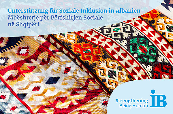 Traditional,Albanian,Bright,Colorful,Woolen,Woven,Pattern,Rug,Handmade,In