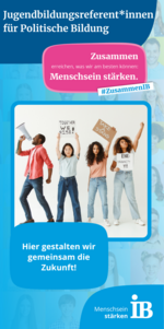 Download des Flyers "Jugendbildungsreferent*in für Politische Bildung"