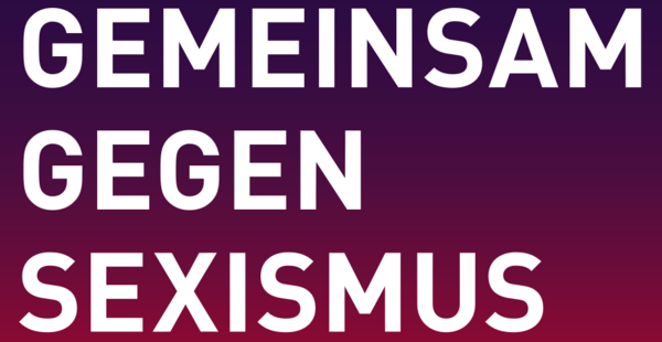 Logo des Bündnisses "Gemeinsam gegen Sexismus"