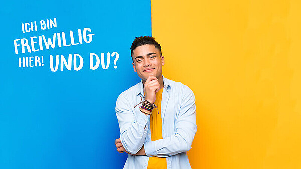 Werbung für die Freiwilligendienste des Internationalen Bundes