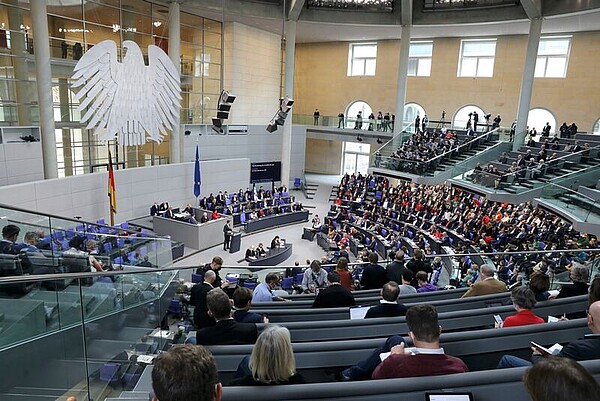 Plenarsaal des Bundestages