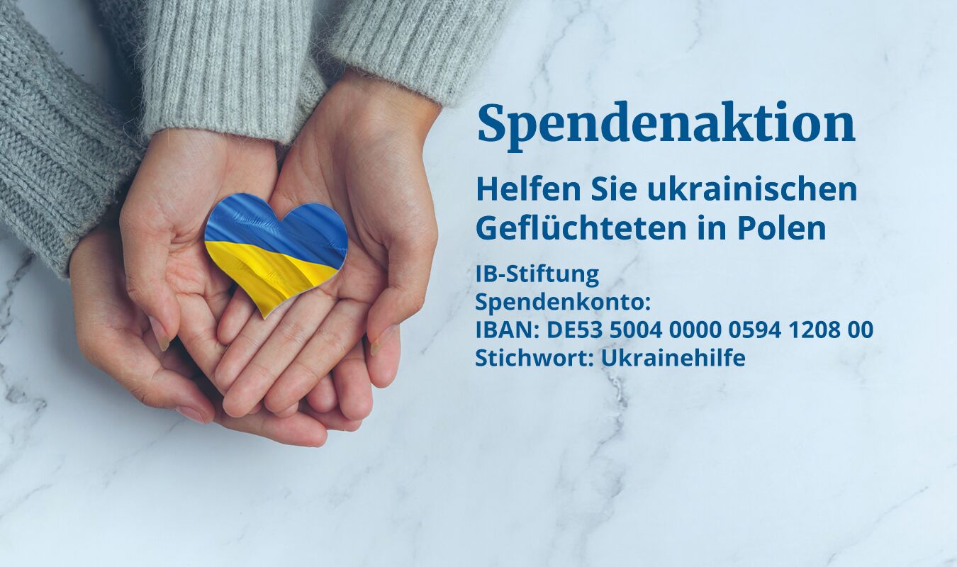 Helfen Sie mit Ihrer Spende ukrainischen Geflüchteten in Polen!