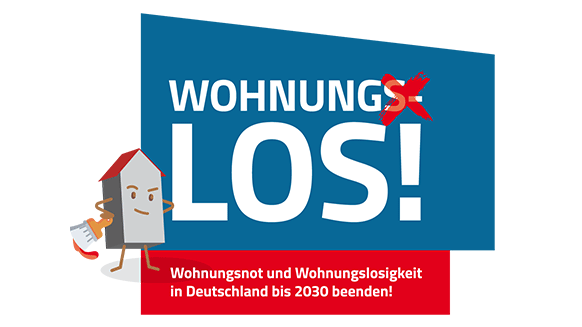 Logo der Kampagne „WOHNUNG_LOS!"
